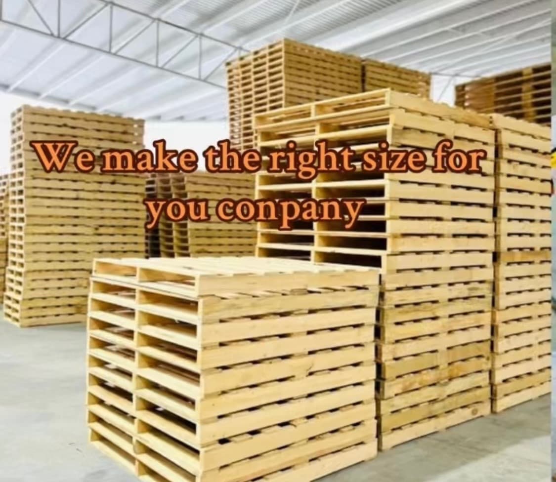 We make the right size for your company — stacks of custom pallets
